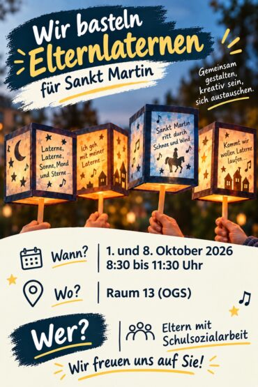Wir basteln Elternlaternen